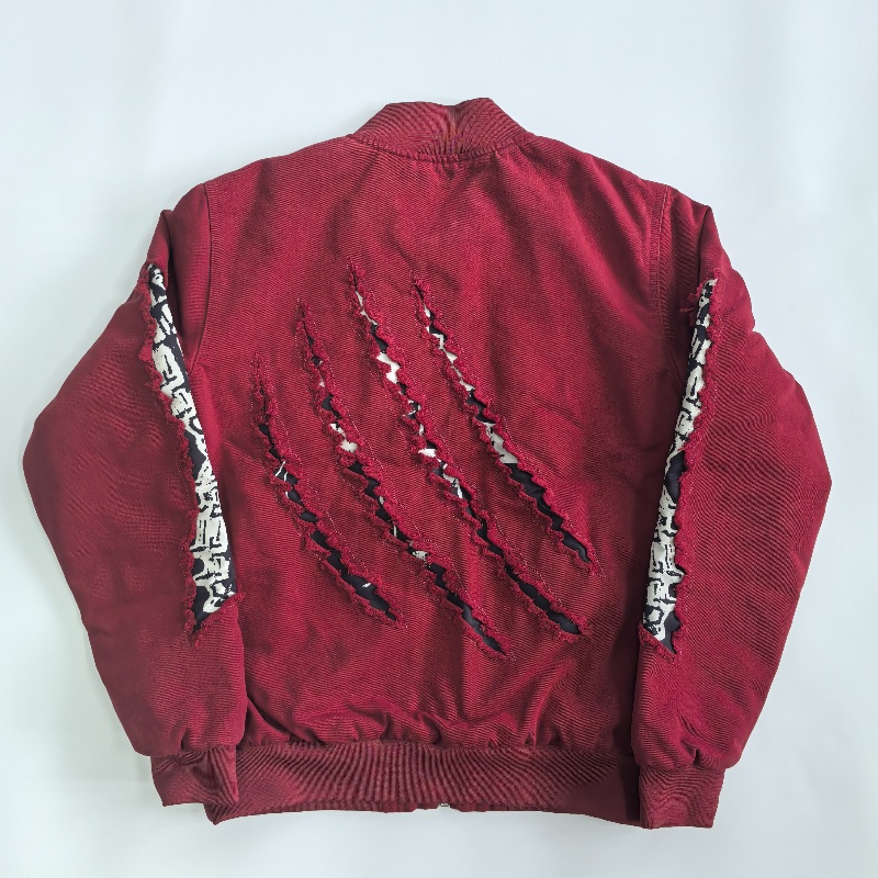 Embroidered washed-out vintage jacket
