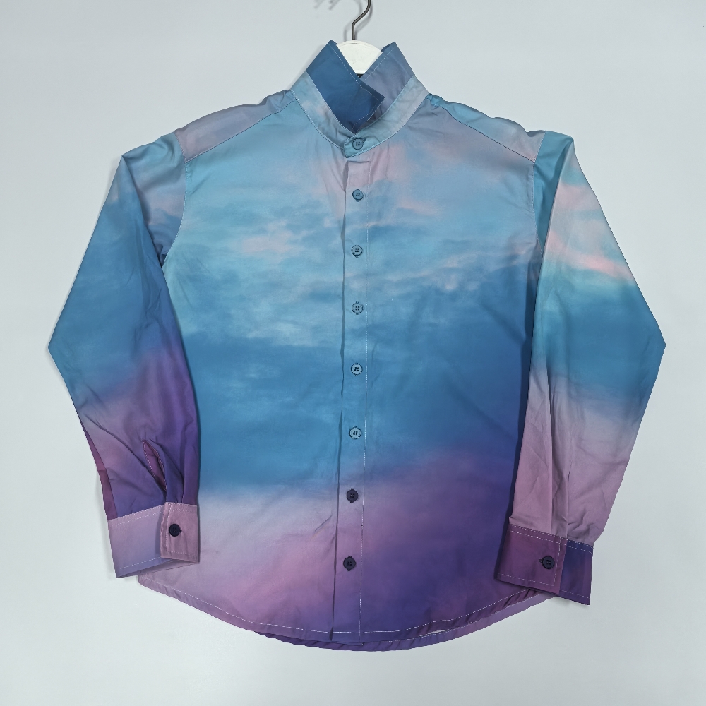 Digital printed long-sleeved shirt
