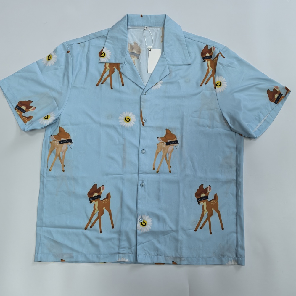 Digital printed short-sleeved shirt